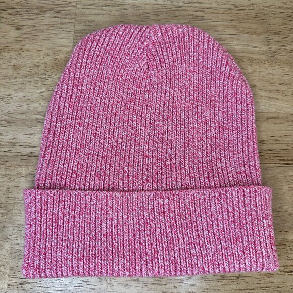 NWOT Unisex Magenta Pink Heather Beanie Hat - Picture 1 of 4